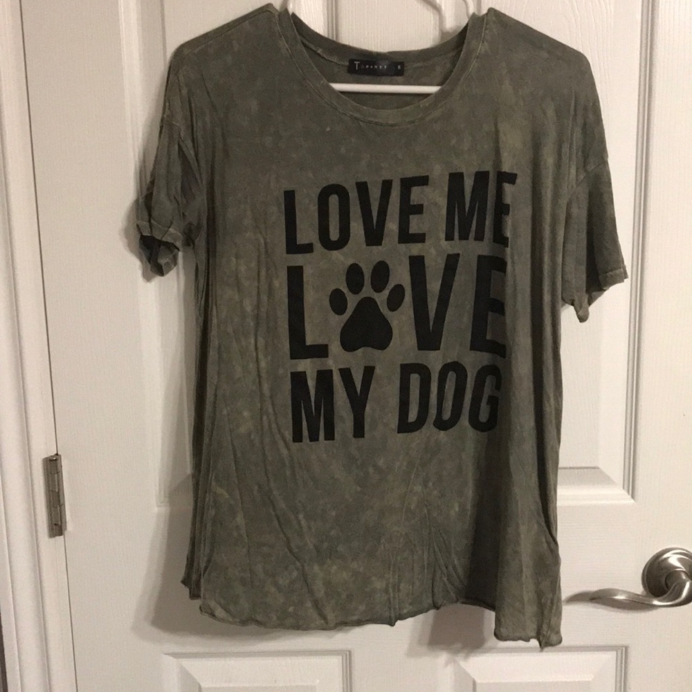 T-party “love me love my dog” T-shirt